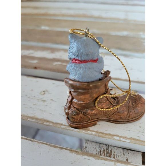 Puppy cat boot dog ornament Xmas holiday tree - Picture 6 of 12